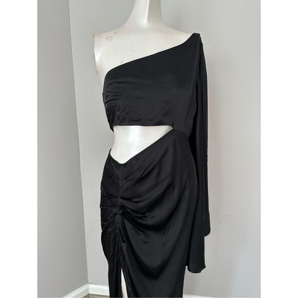 NWT MICHAEL COSTELLO x REVOLVE Kamaria Gown in Black Small $298 - Picture 7 of 9